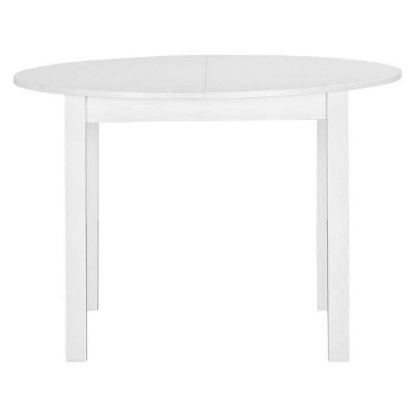 Masa rotunda extensibila 110/150 cm alb Nova