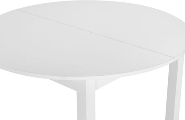 Masa rotunda extensibila 110/150 cm alb Nova