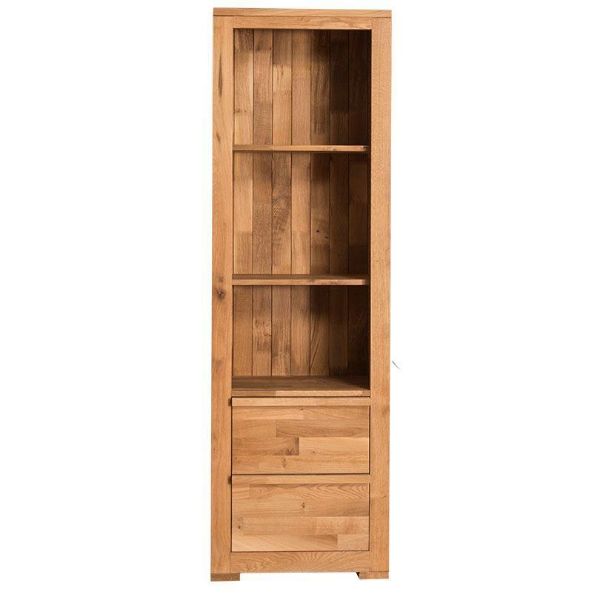 Biblioteca lemn stejar masiv Wild Oak