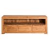 Comoda TV, 160 cm, lemn masiv stejar, Wild Oak