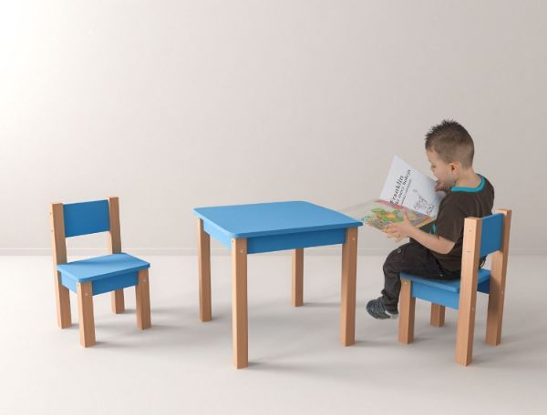 Set scaune Mario albastru