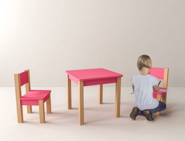 Set scaune Mario roz