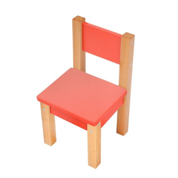 Set cu 1 masa si 2 scaune rosu Mario