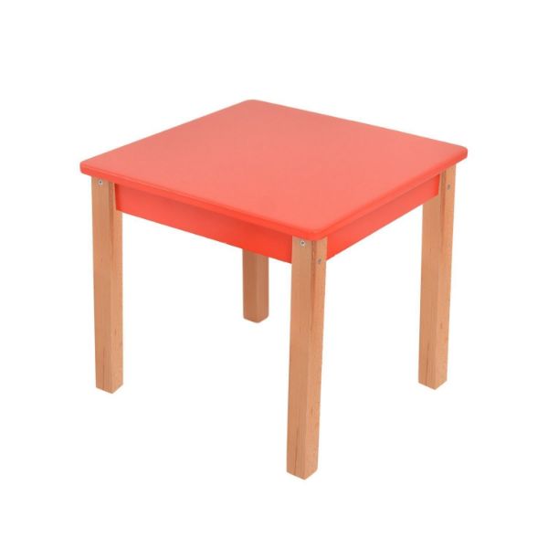 Set cu 1 masa si 2 scaune rosu Mario