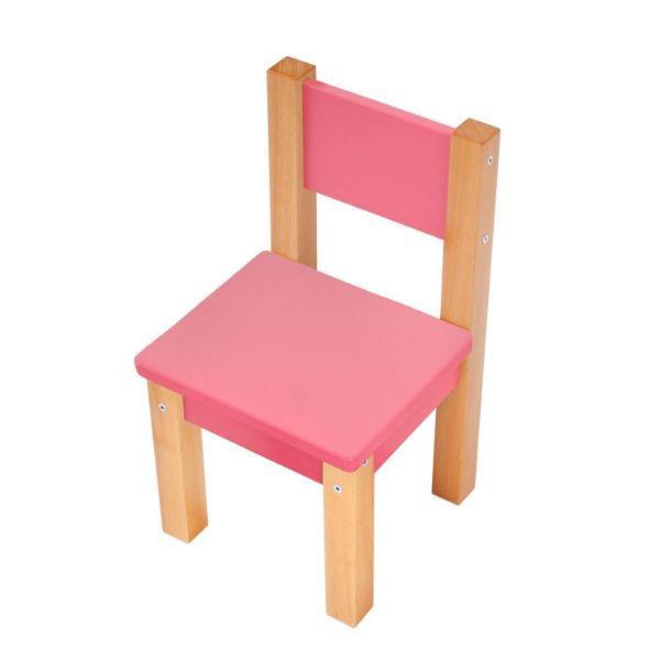 Set cu 1 masa si 2 scaune roz Mario
