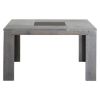 Masa dining patrata fixa 140 cm gri Titan