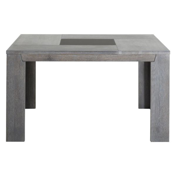 Masa dining patrata fixa 140 cm gri Titan