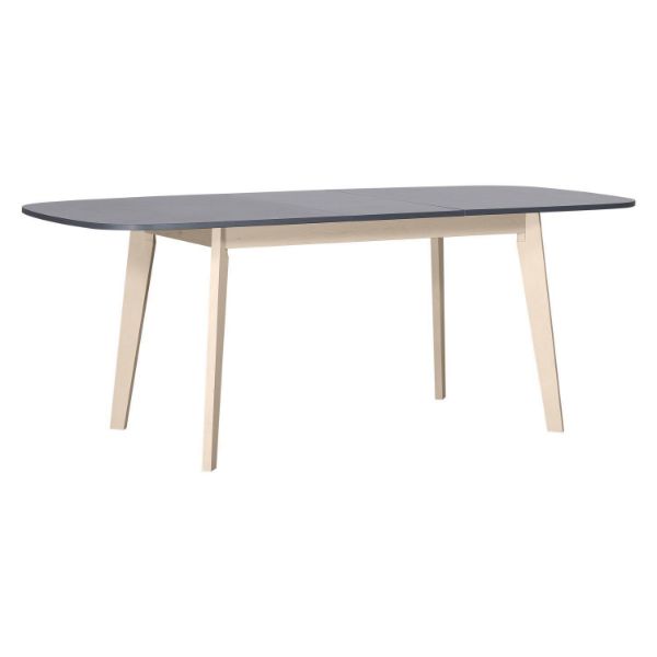 Masă ovală extensibilă 160/200 cm frasin natur Naiss