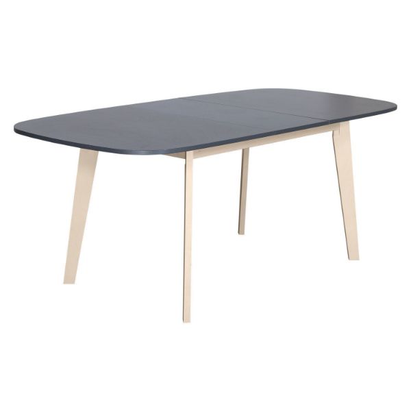Masă ovală extensibilă 160/200 cm frasin natur Naiss