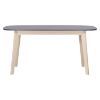 Masă ovală extensibilă 160/200 cm frasin natur Naiss