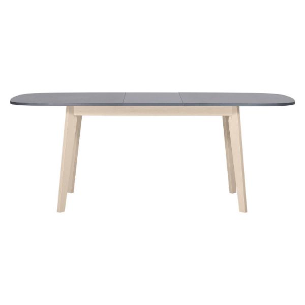Masă ovală extensibilă 160/200 cm frasin natur Naiss