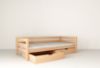 Pat 90 x 200 cm cu 2 sertare natur Nina