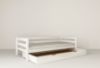 Pat 90 x 200 cm cu sertar alb Nina