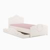 Sertar alb pentru pat de 90 x 200 cm alb Sweet