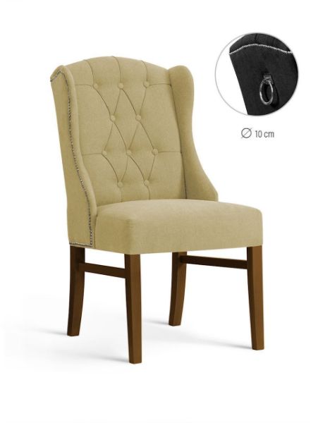 Scaun tapitat cappuccino/nuc Royal