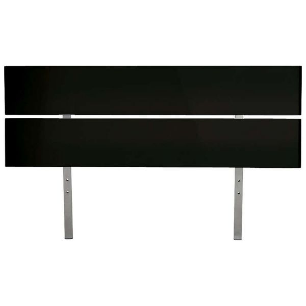 Pat cu somiera 160 x 200 cm negru lucios Easy