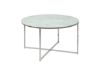 Masuta rotunda 80 cm alb/argintiu Alisma