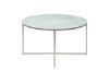 Masuta rotunda 80 cm alb/argintiu Alisma