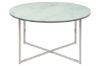 Masuta rotunda 80 cm alb/argintiu Alisma