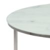Masuta rotunda 80 cm alb/argintiu Alisma