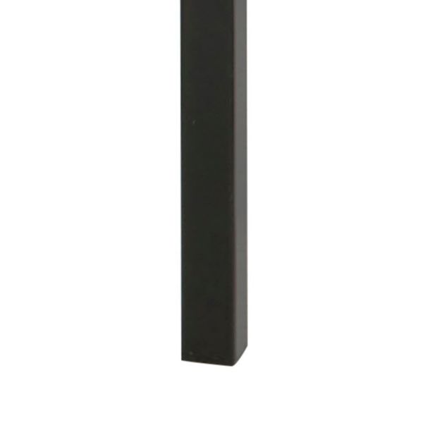 Masuta patrata de sticla 80 cm negru Alisma