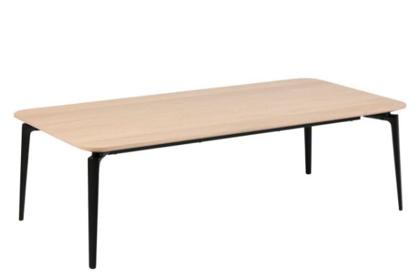 Masuta de cafea dreptunghiulara 140 cm stejar natur/negru Connect