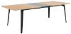 	Extensie pentru Masa dining dreptunghiulara fixa 200 cm stejar natur/negru Connect