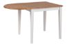 Masa dining patrata extensibila 75/115 cm stejar natur/alb Brisbane