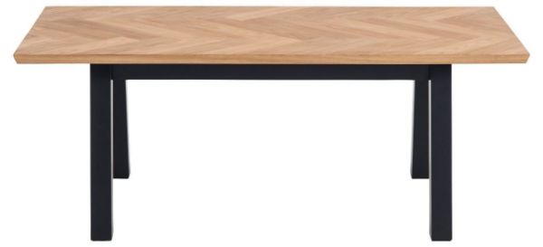 Masuta de cafea 120 cm stejar natur/negru Brighton