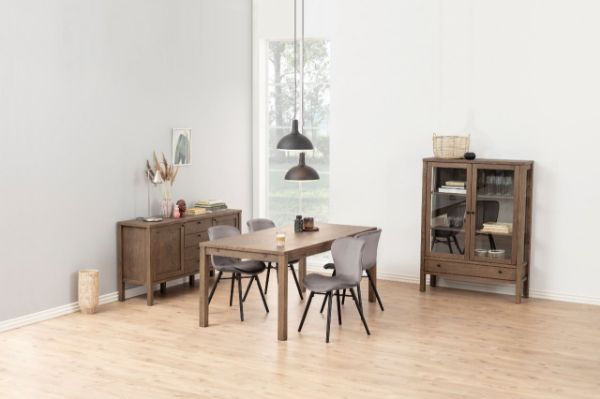 Masa dining dreptunghiulara fixa 180 cm stejar afumat Brenthwood