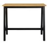 Masa de bar 120 cm stejar natur/negru Brighton
