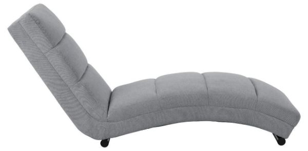 Sezlong living gri deschis/negru Slinky