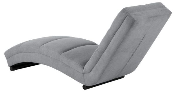 Sezlong living gri deschis/negru Slinky