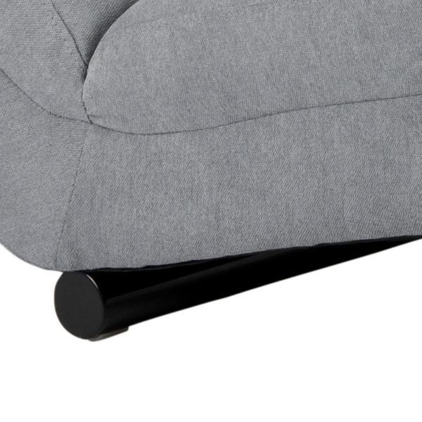 Sezlong living gri deschis/negru Slinky