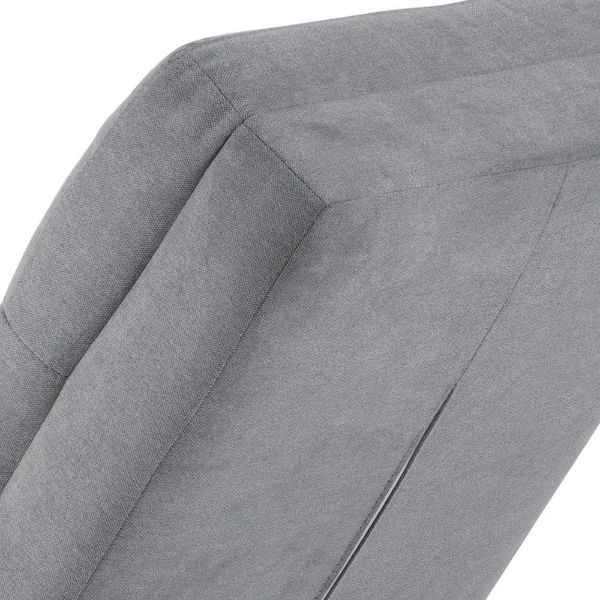 Sezlong living gri deschis/negru Slinky