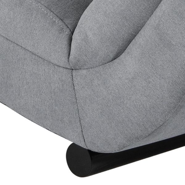 Sezlong living gri deschis/negru Slinky
