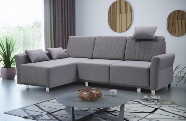 Coltar extensibil dreapta gri Molly