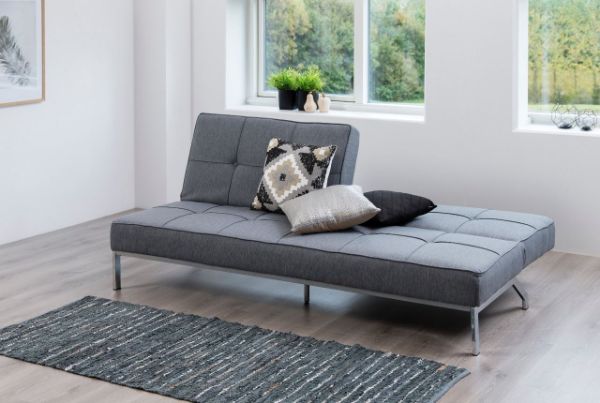 Canapea extensibila gri deschis Perugia