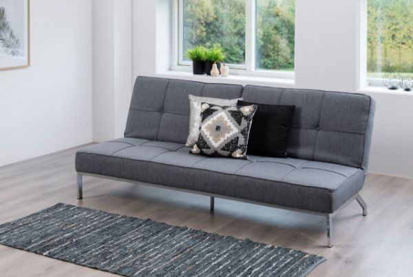 Canapea extensibila gri deschis Perugia