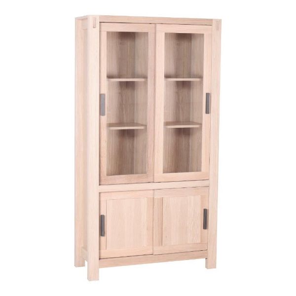 Vitrina cu 4 usi stejar natur Harper