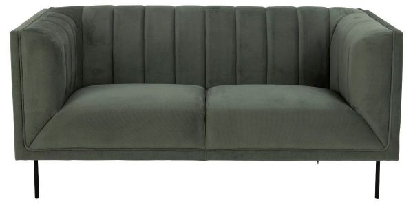 Canapea fixa 2 locuri XL verde olive Pasadena