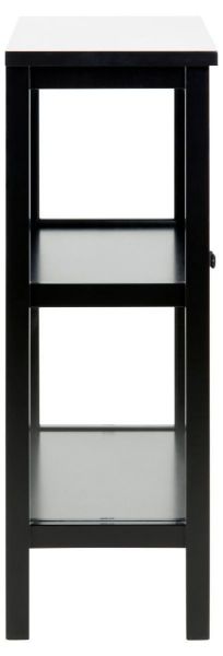 Vitrina mica 2 usi sticla si lemn masiv negru Eton