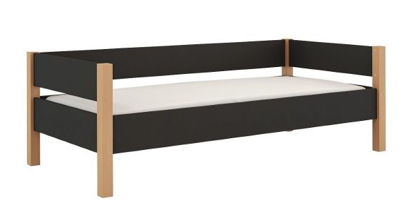 Pat copii 90 x 200 cm gri antracit Lolita