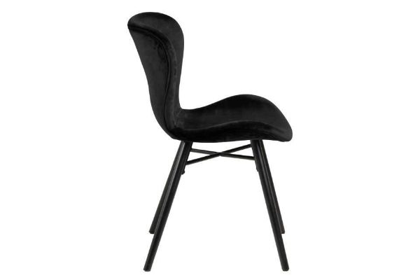Scaun tapitat negru Batilda
