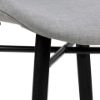 Scaun tapitat gri deschis/negru Batilda