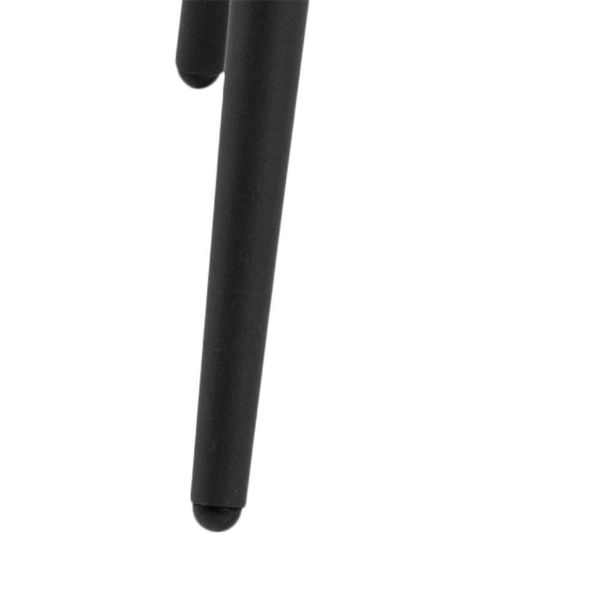 Scaun tapitat, catifea, verde padure/negru Brooke