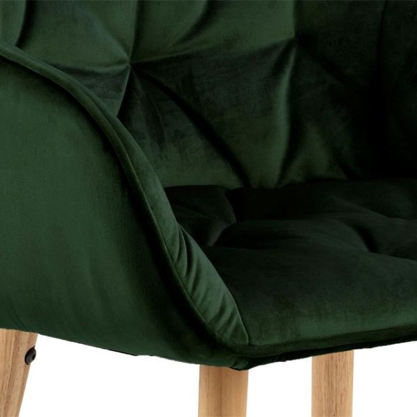 Scaun tapitat verde padure/natur Brooke