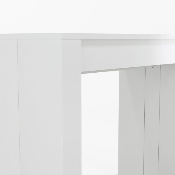 Consola/masa dining extensibila alb Atlantis