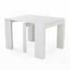 Consola/masa dining extensibila alb Atlantis