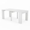 Consola/masa dining extensibila alb Atlantis